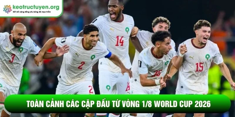Các cặp đấu từ vòng 1/8 World Cup 2026 - Xuất hiện bất ngờ Toàn cảnh các cặp đấu từ vòng 1/8 World Cup 2026